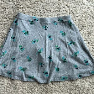 Old Navy Gray Floral Kids Skirt